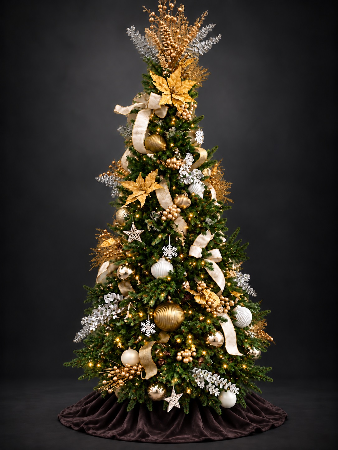 Árbol Glam Gold & White